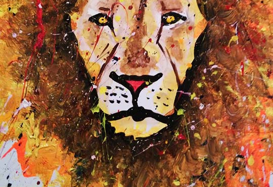 Lion of Judah Live Painting